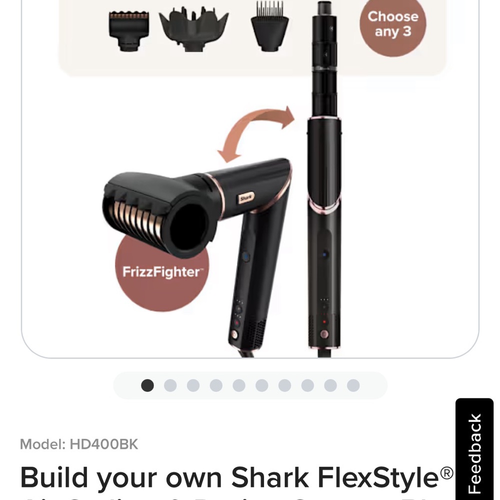 Shark FlexStyle Hair Dryer and Attachments